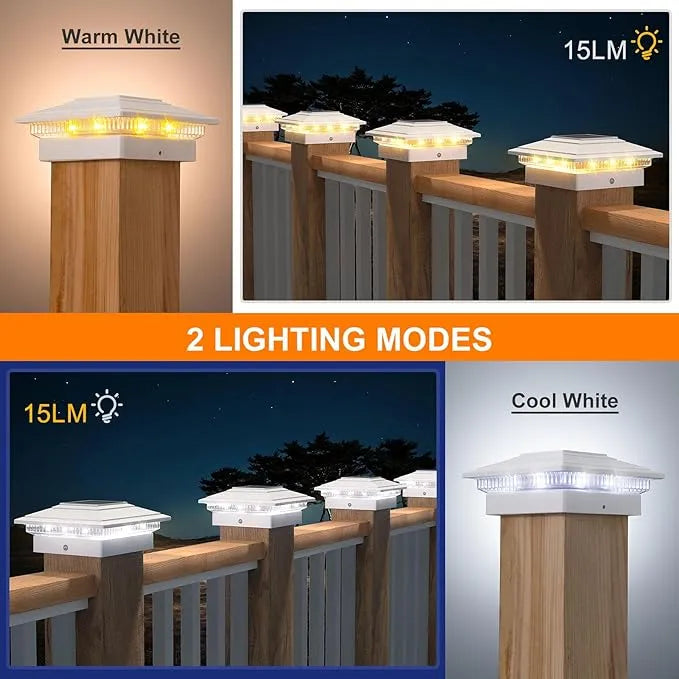 🌟 Solar Post Cap Lights – Brighten Your Outdoor Living