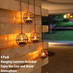 🌙 Solar Hanging Tea Light Lanterns – Add Sparkle to Your Evenings
