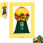 🍬 Wall-Mounted Candy Dispenser Frame – Fun Framed Snack Organizer