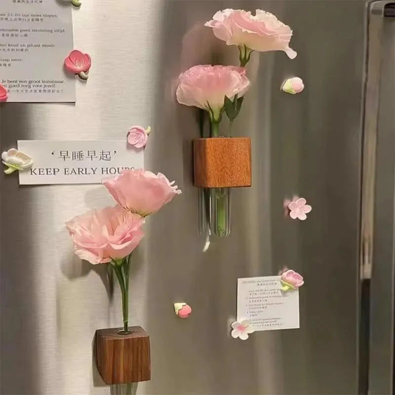 🌼 Magnetic Test Tube Vase – Transform Your Fridge into a Mini Garden