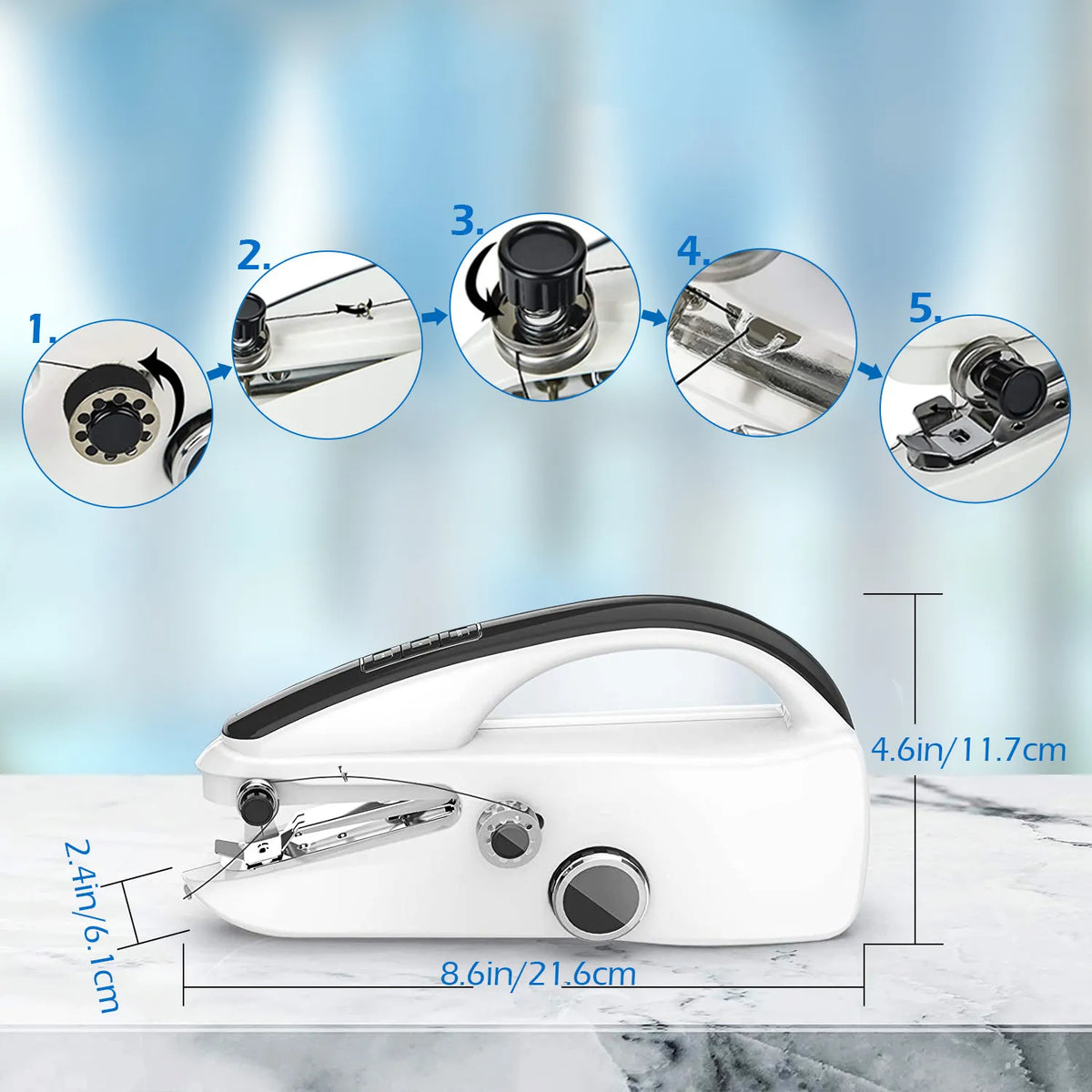🧵 Portable Handheld Sewing Machine