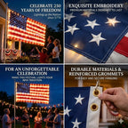 🇺🇸 Freedom 250 Years American Flag – 1776–2026 Patriotic Outdoor Banner