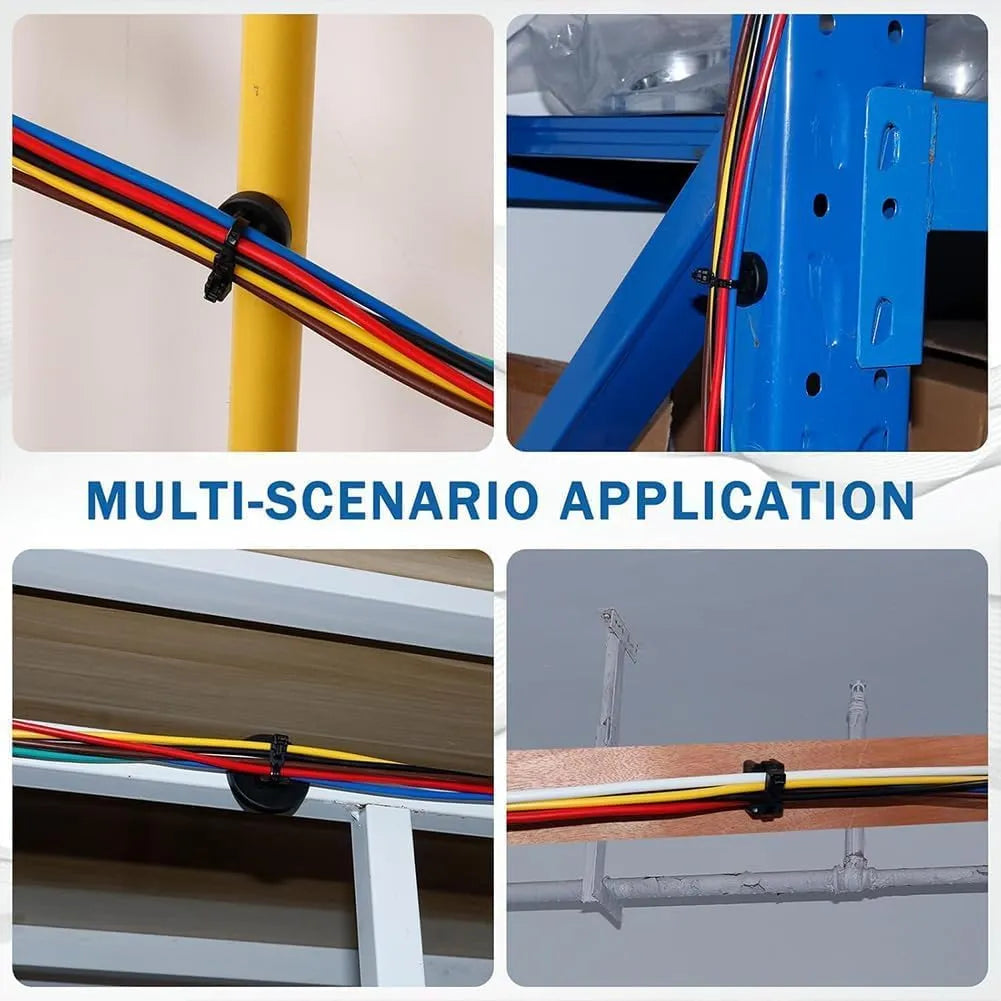 Strong Magnetic Cable Tie Mount Base – No-Drill Cable Organizer