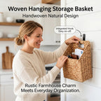 🌿 Woven Hanging Storage Basket