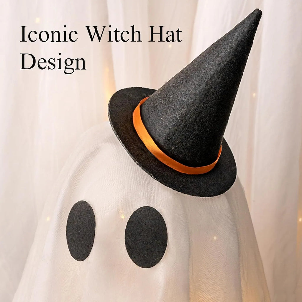 3-Piece Light-Up Standing Ghost Decorations with Remote