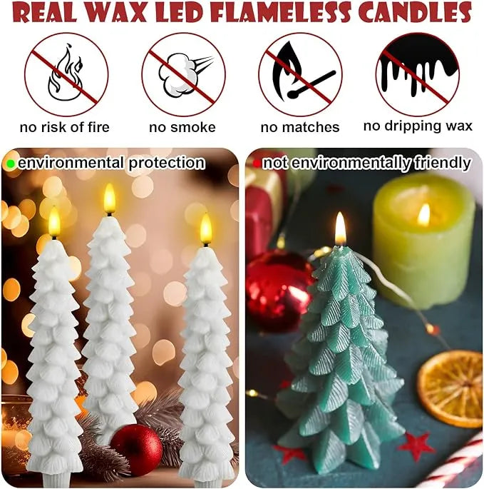 🕯Flameless Taper Candles