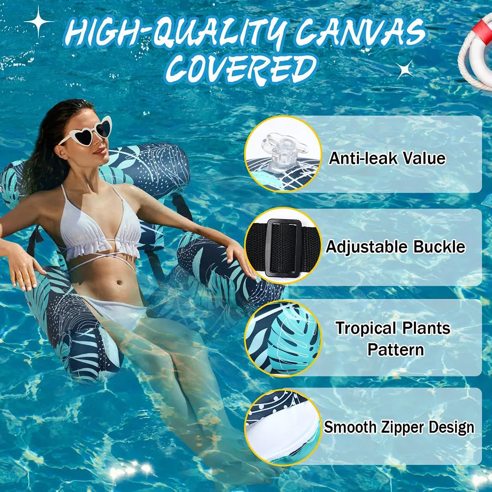 🌴 Inflatable Pool Float Hammock Chair for Adults