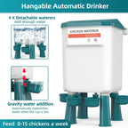 🐔 Hanging Automatic Chicken Feeding & Watering System 🔥