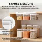 🧂 Under Cabinet Spice Rack with 3 Airtight Hanging Jars