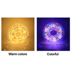 🎄 600 LED Christmas Fairy String Lights & ICY Glass Drop Ornaments