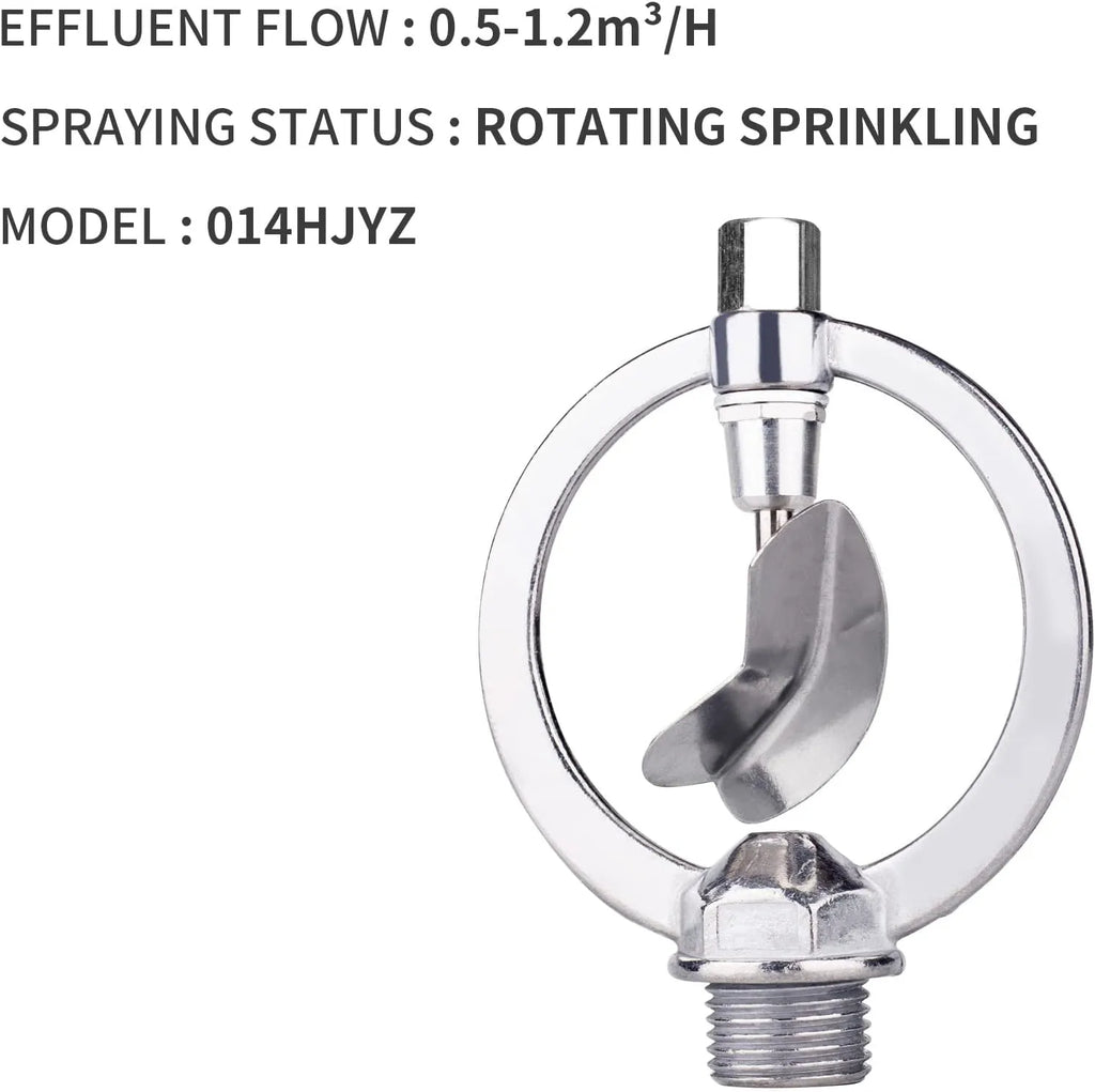 Heavy Duty Sprinkler for Yard Rotary Lawn Garden Landscape Greenhouse Irrigation