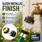💧 Aluminum Alloy Garden Hose Connector (Quick-Connect 3/4")