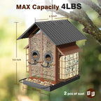 🐦 Outdoor Bird Feeder with Dual Suet Cages