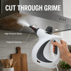 High-Pressure Handheld Steam Cleaner with Multi-Surface Attachments