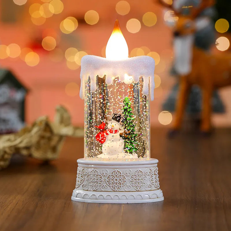 ✨ Christmas Water Candle Lamp – Festive Light & Holiday Centerpiece