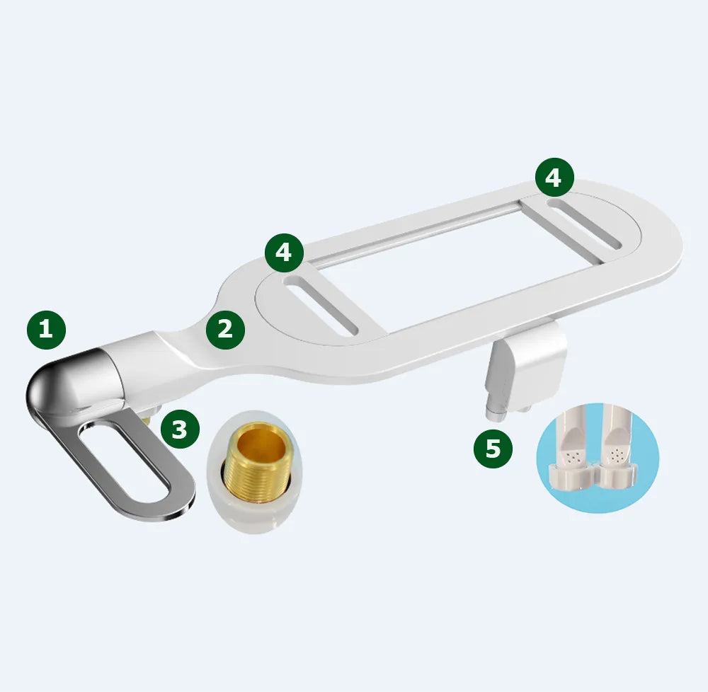 Universal Dual-Spray Smart Toilet Seat – Non-Electric, Adjustable Water Flow, Eco-Friendly, and Easy to Install 🚽💧