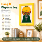 🍬 Wall-Mounted Candy Dispenser Frame – Fun Framed Snack Organizer