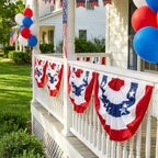🇺🇸Patriotic American Flag Bunting Decorations for July 4th & Memorial Day
