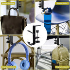 🎄Adjustable Christmas Fireplace Mantel Hooks – Heavy-Duty Stocking & Wreath Hanger Clamps for Holiday Decorations