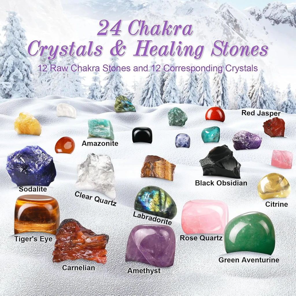 ✨ 2025 Crystal Advent Calendar – 24 Days of Healing Chakra Crystals & Healing Stones