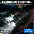 ✨Rechargeable LED Flashlight - High Lumen, Waterproof, Ultra Bright Flashlight for Emergencies