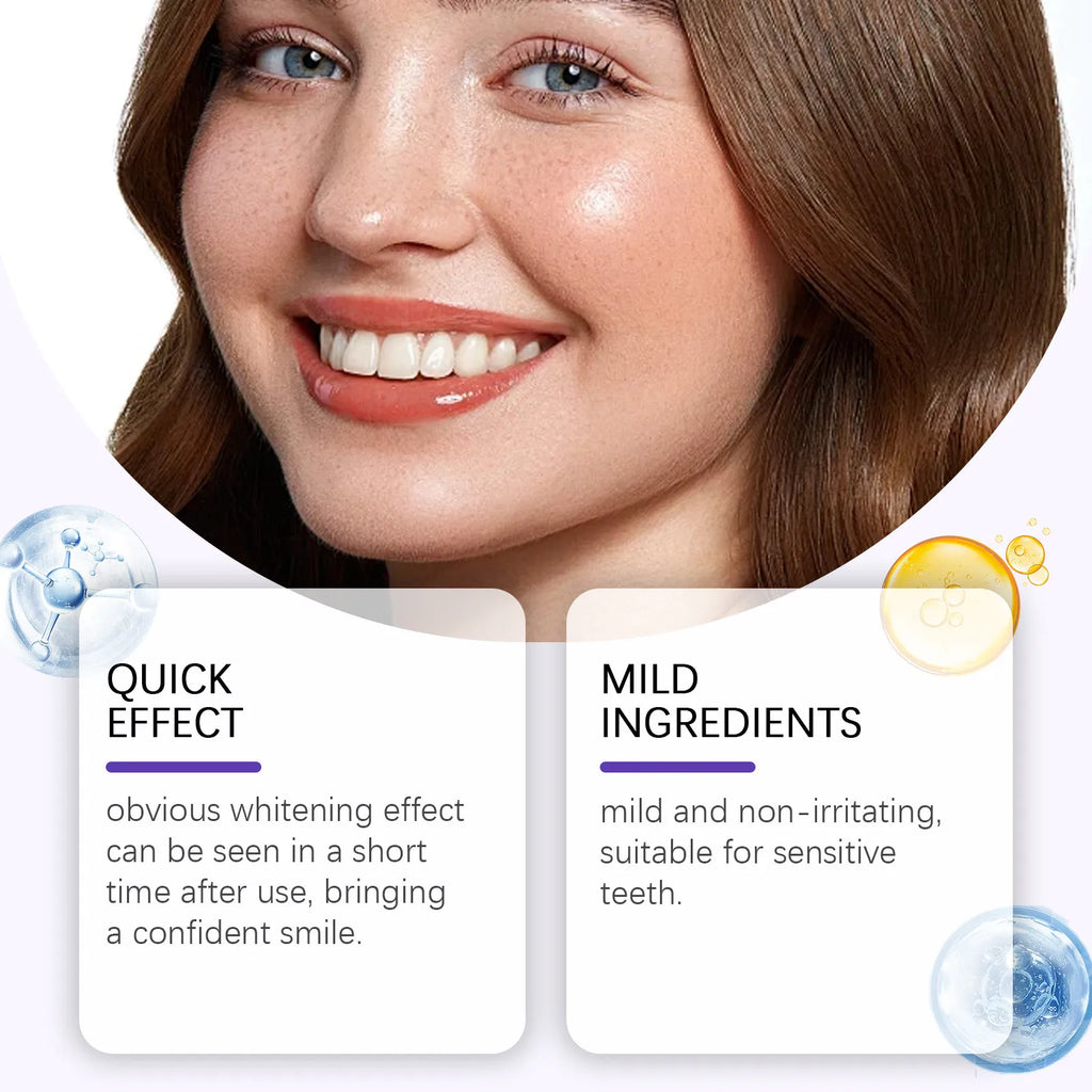 ✨ Advanced Purple Whitening Strips