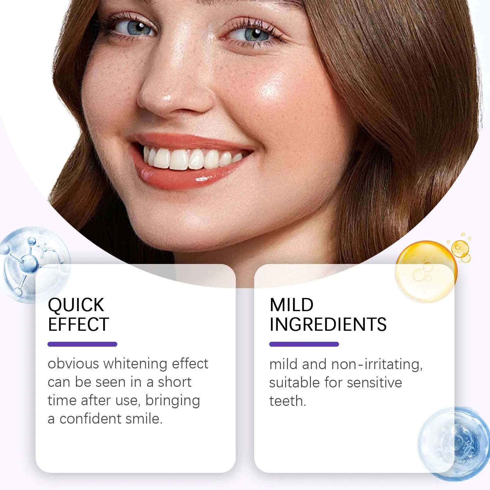 ✨ Advanced Purple Whitening Strips