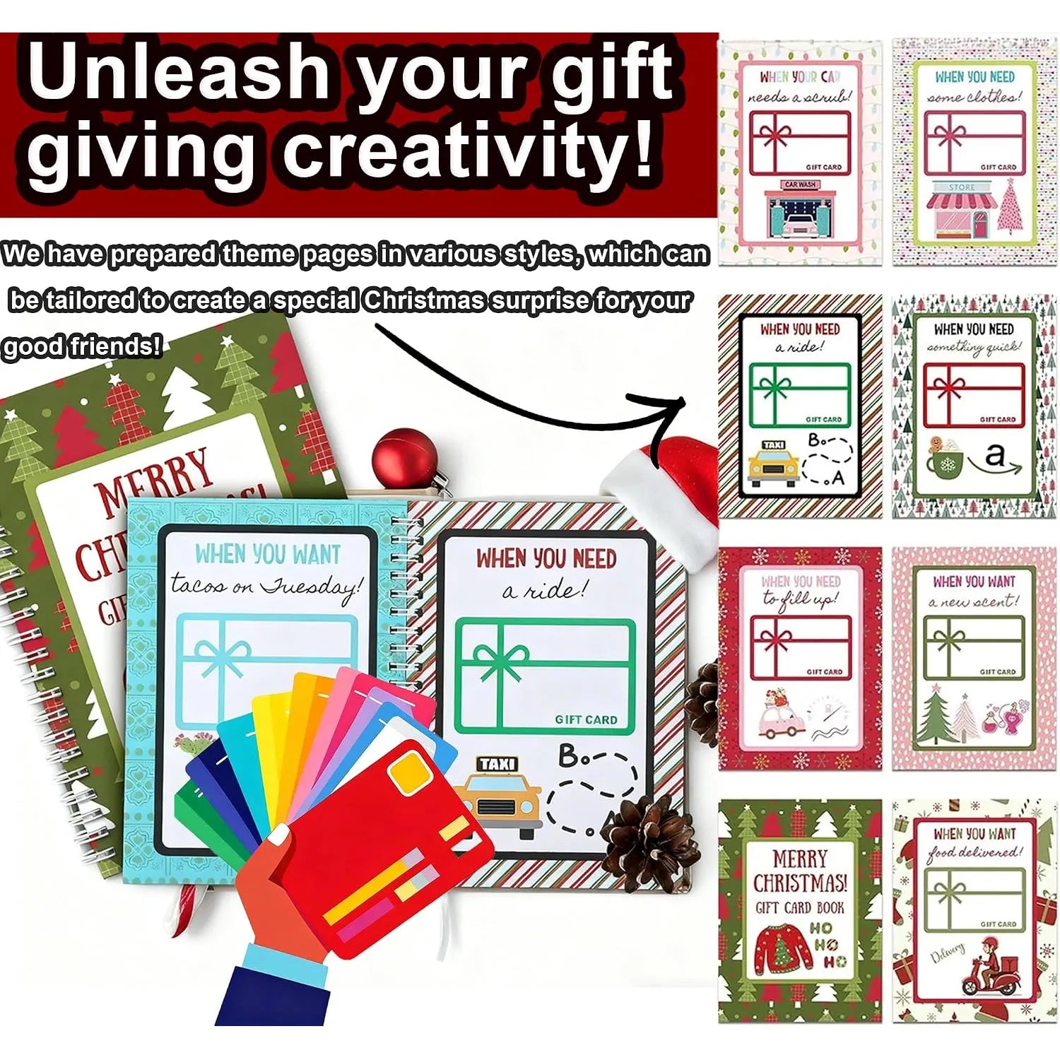 Merry Surprises Christmas Gift Card Book