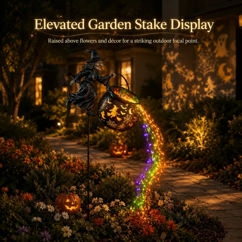 Witch's Cauldron Waterfall Garden Light