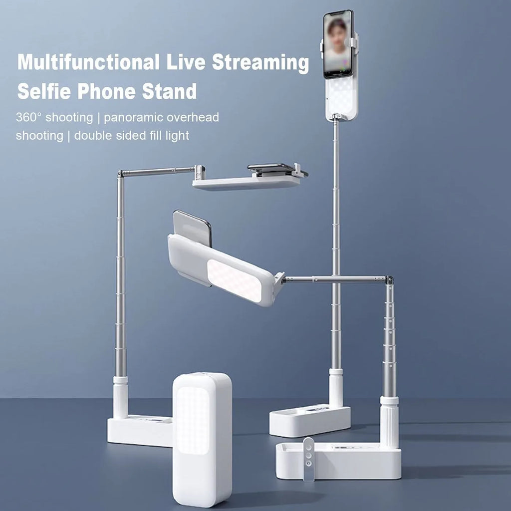 FlexView Foldable Phone Stand with Fill Light