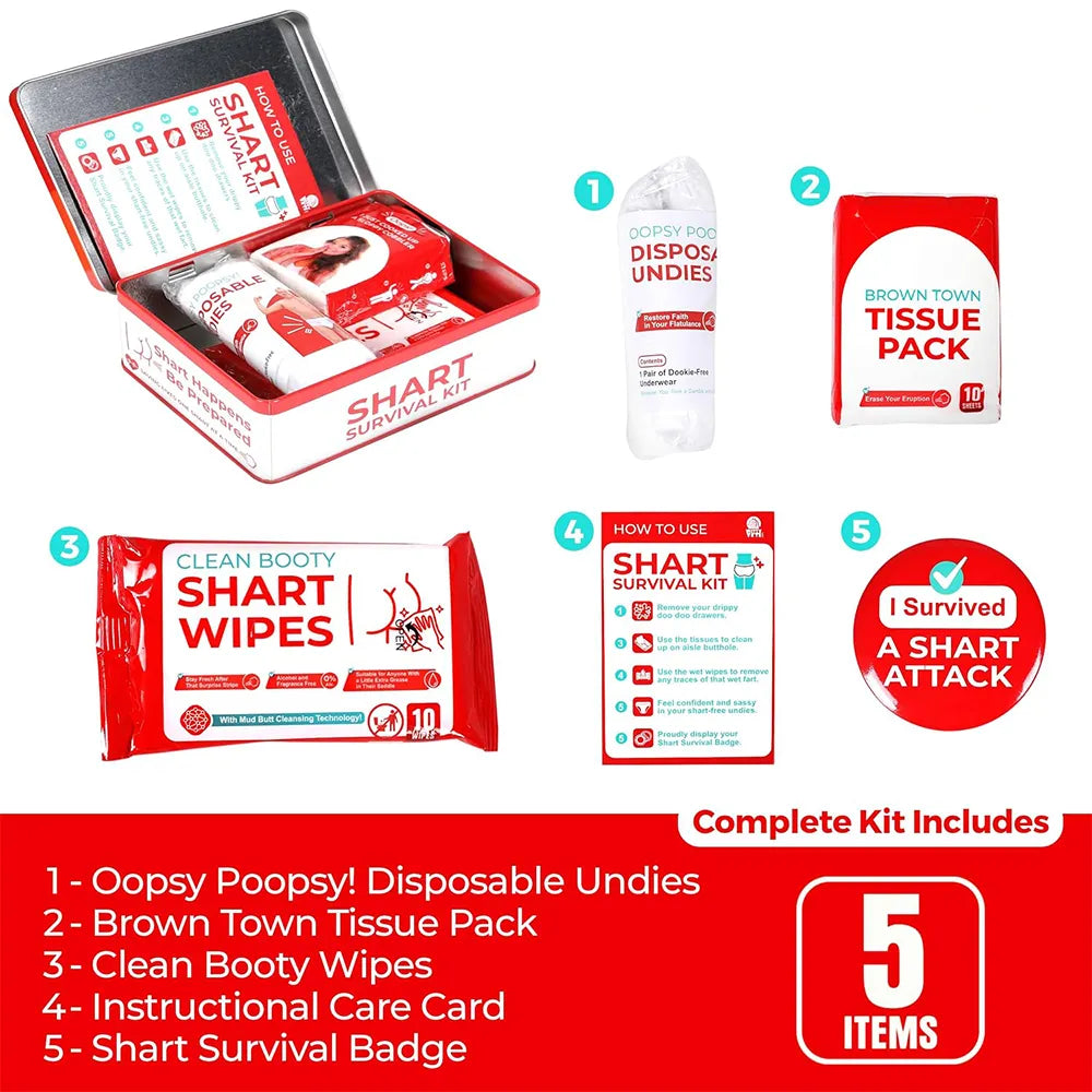 💨 Hilarious Farting Survival Kit – Ultimate Prank Gift Box 🎁😂