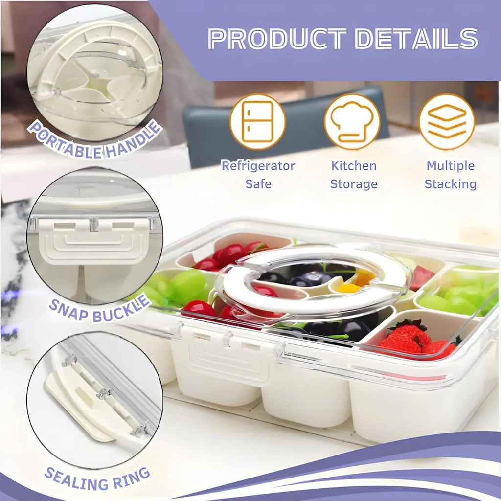 🍱 Air-Tight Snackle Box Container (8 Compartments)