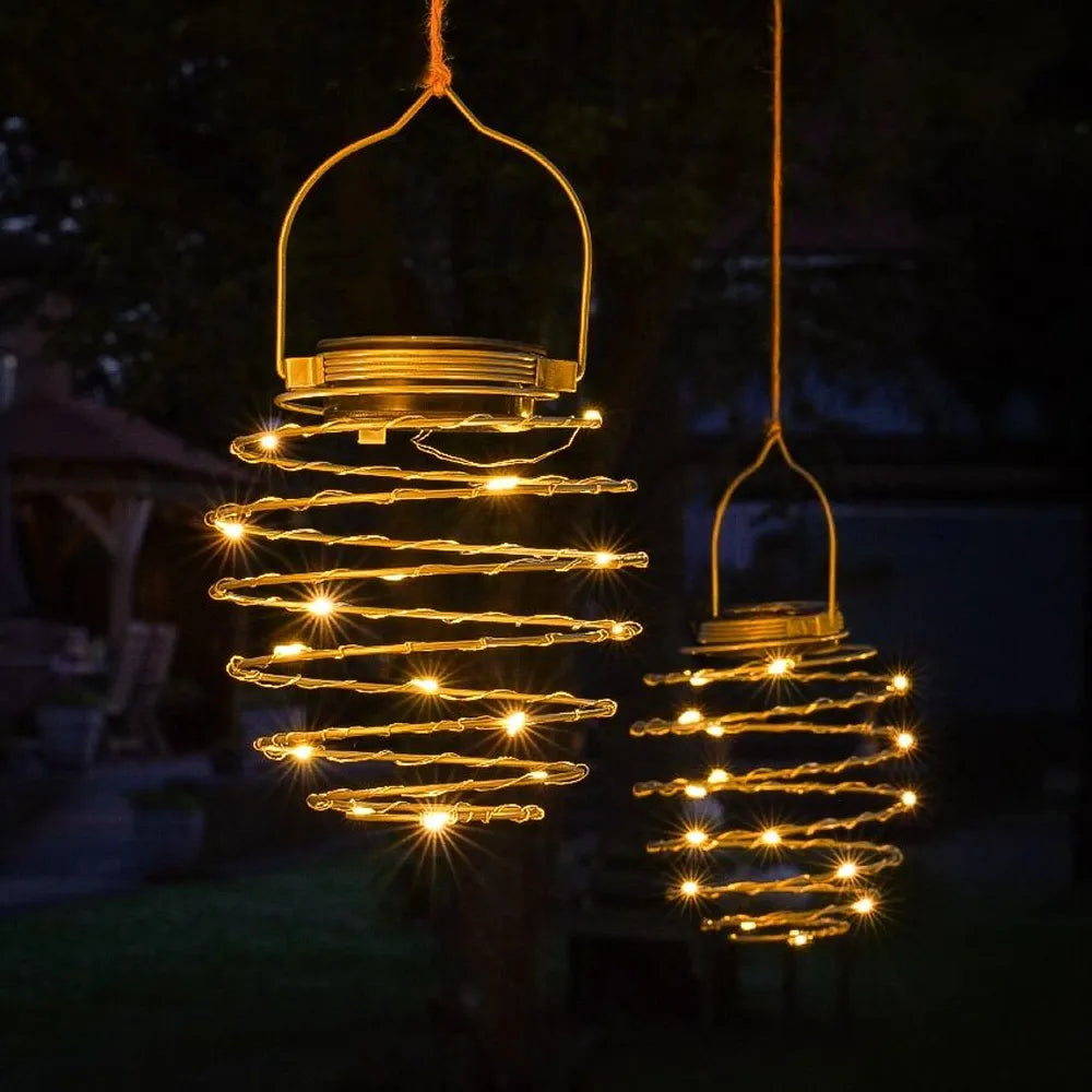 4-Pack Outdoor Solar Pendant Lights ✨🌙