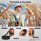 🔥 Stay Cool Anywhere – 5-in-1 Wearable Turbo Fan with Power Bank & LED