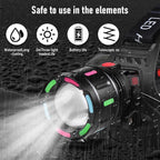 🔦 LED Headlamp – 90° Adjustable Super Bright Headlight