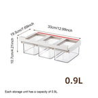 🧂 Under Cabinet Spice Rack with 3 Airtight Hanging Jars