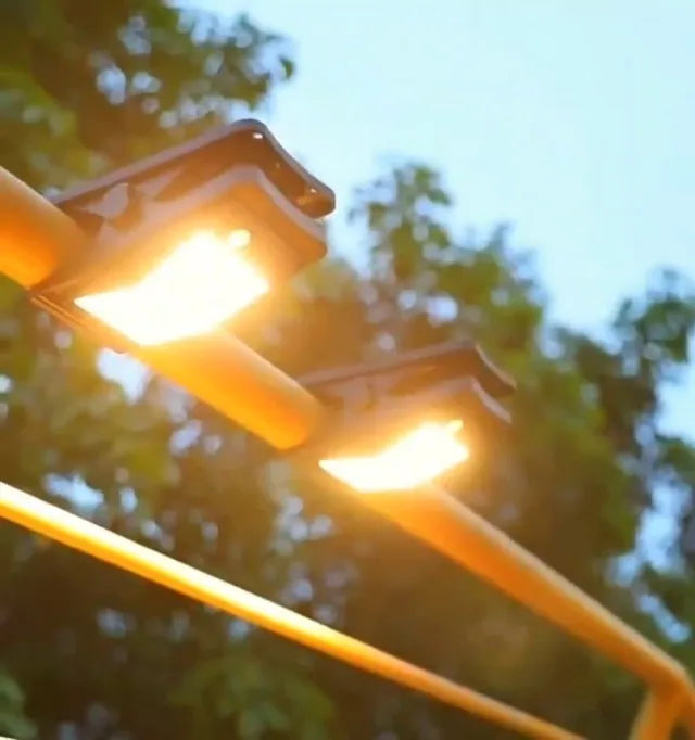 Solar-Powered Clip-On LED Security Light with Motion Sensor