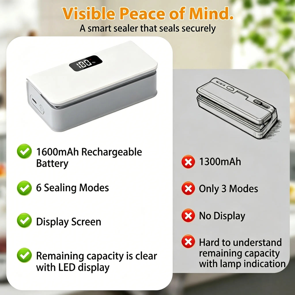 🔥 Mini Bag Sealer with Digital Display