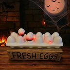 Glowing Zombie Chick Egg Tray Halloween Decoration