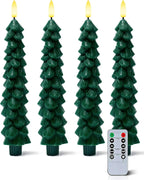 🎄 Flameless Christmas Tree Candles – Elegant, Safe & Magical Holiday Lighting