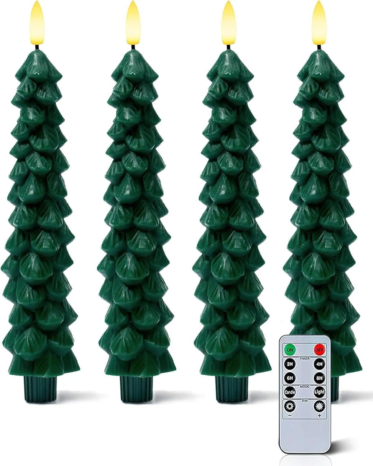 🎄 Flameless Christmas Tree Candles – Elegant, Safe & Magical Holiday Lighting