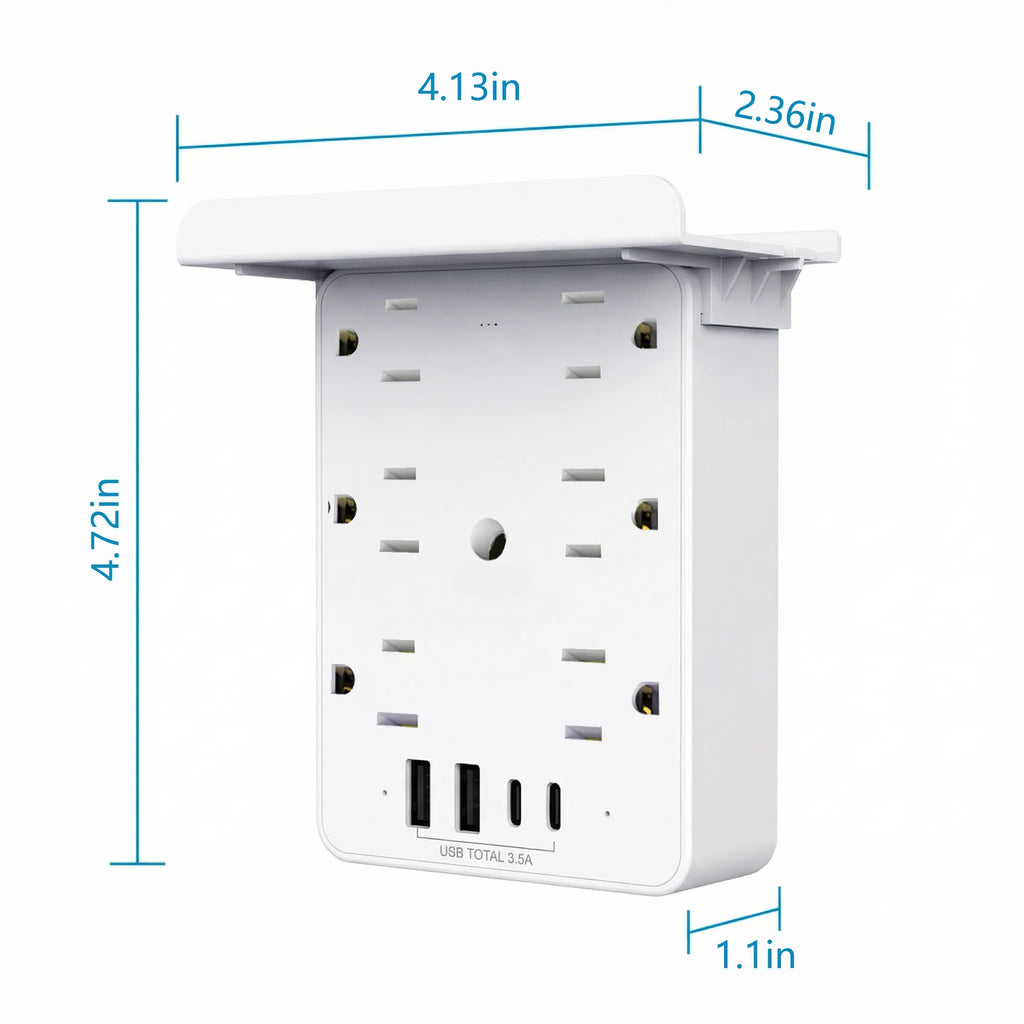 ⚡📱Smart Multi-Socket Charging Strip with Mobile Phone Stand