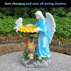 Solar Angel Garden Statue with Color-Changing Lights 👼