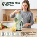 🧀 5-in-1 Rotary Grater with Handle