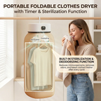 👕 Portable Foldable Clothes Dryer with Timer & Sterilization Function