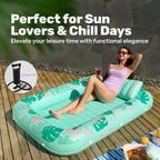 🌊 Inflatable Tanning Pool Lounger Float for Adults
