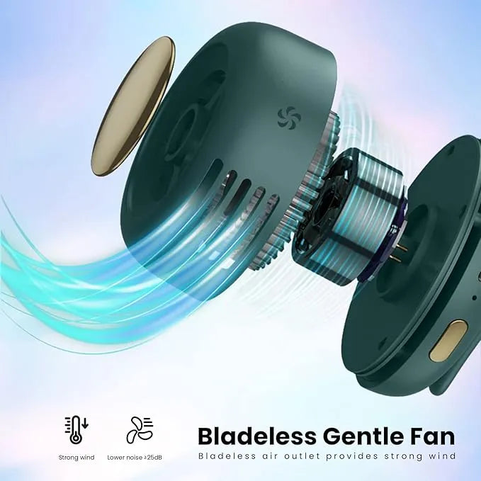 Portable Mini USB Rechargeable Fan - 360° Rotating Clip Fan with 3 Speeds for Personal Use