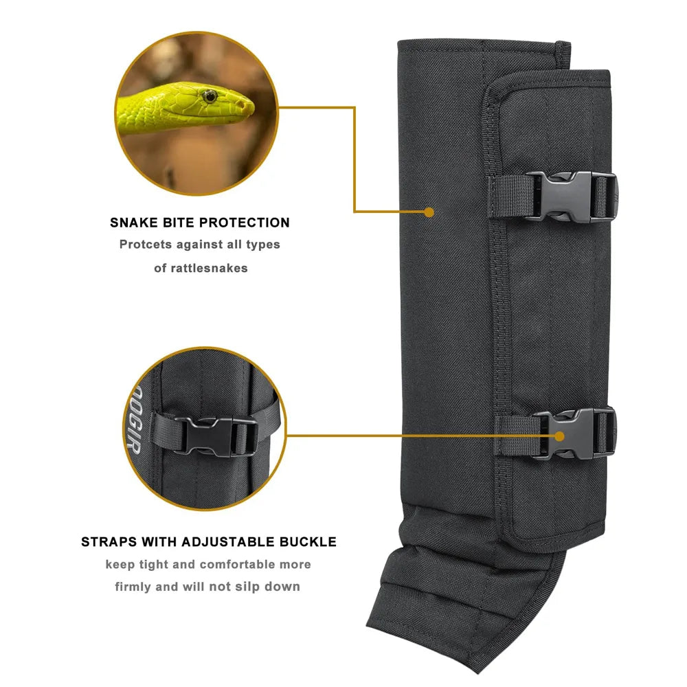 🐍 Hunting Snake Gaiters — Durable, Unisex Protection for Your Calves