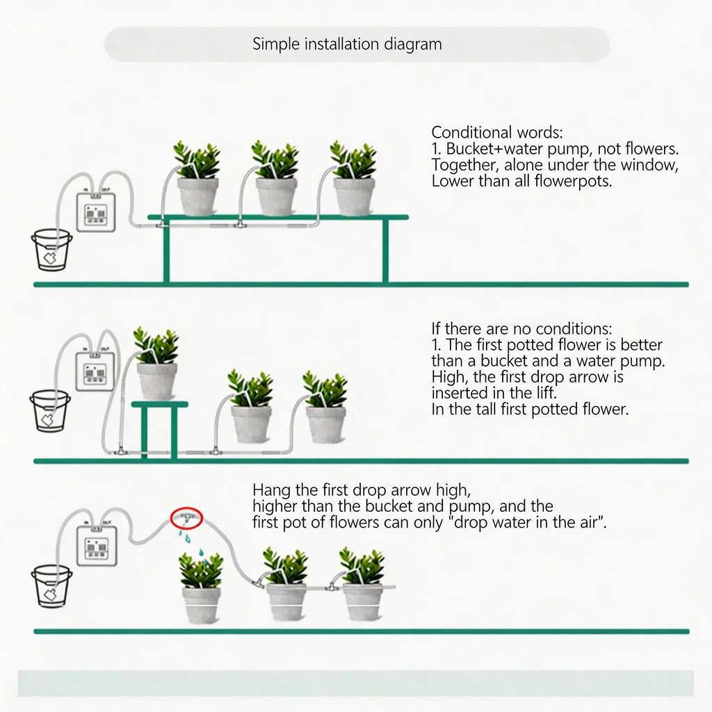 💧 12-Plant Solar Drip Irrigation Kit 🔥