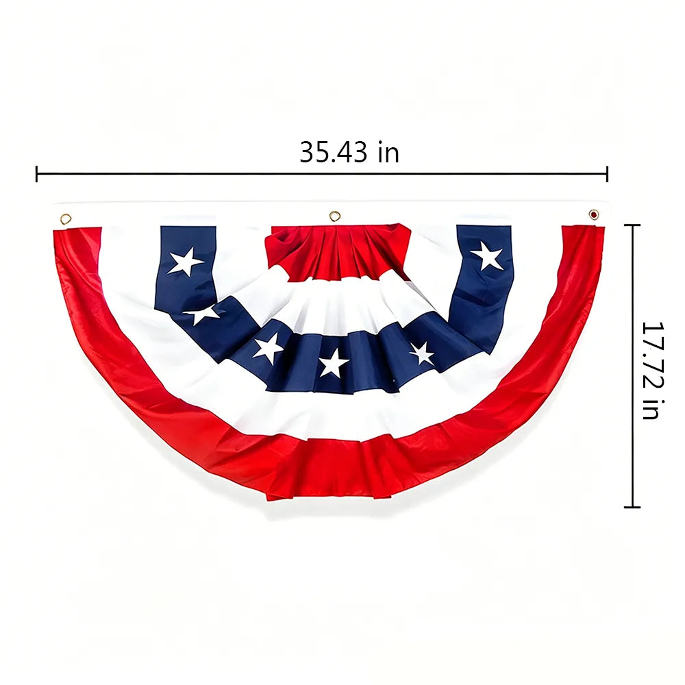 🇺🇸Patriotic American Flag Bunting Decorations for July 4th & Memorial Day